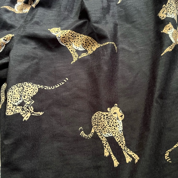 Animal Print Black Pants - Picture 4 of 5